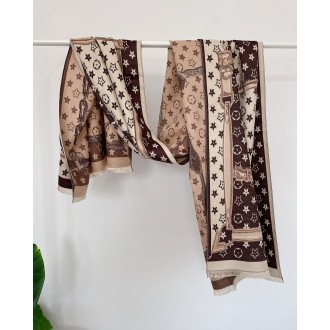 Luxusný šál CS009 Meadow mocca