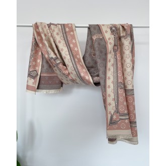 Luxusný šál CS011 Meadow pink