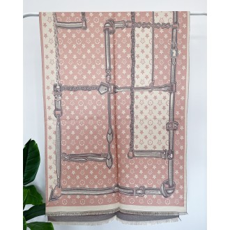 Luxusný šál CS011 Meadow pink