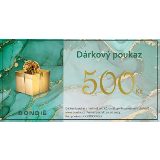 Online dárkový poukaz v hodnote 500 Kč